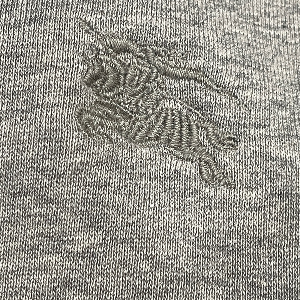 Burberry Nova Check Hooded Zip Hoodie Gray | Small Petite | Equestrian Logo - Picture 7 of 10